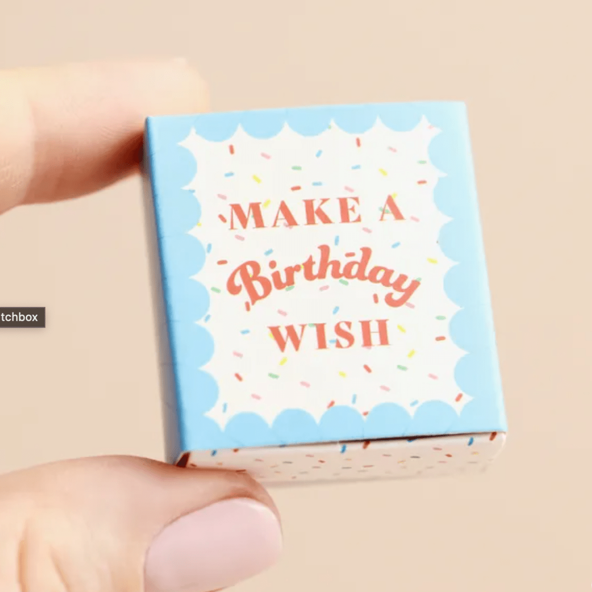 Tiny Matchbox Ceramic Birthday Cake Token – “Make a Birthday Wish” - Pockets of Bliss