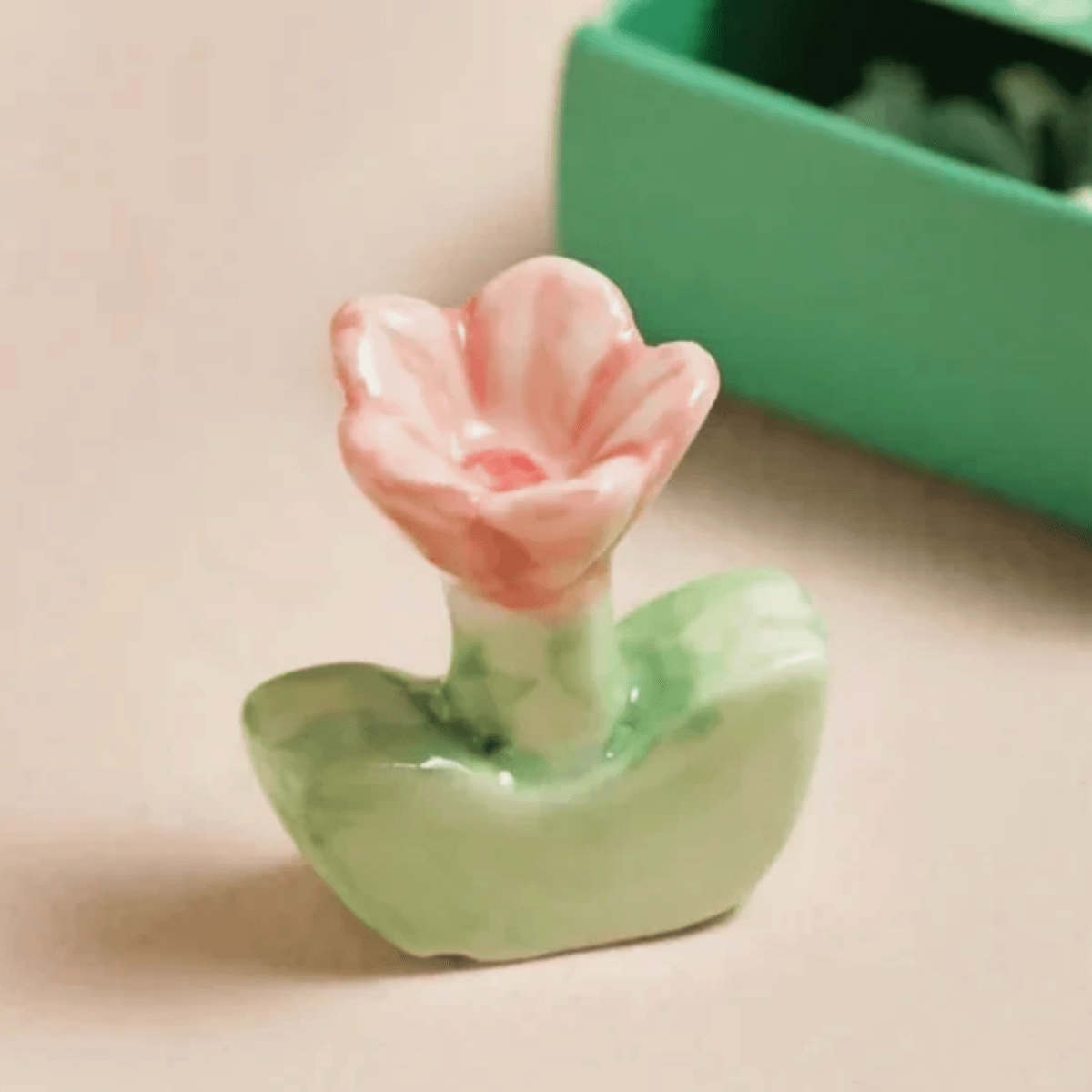 Tiny Matchbox Flower Ceramic Token – “You’re Blooming Lovely” - Pockets of Bliss