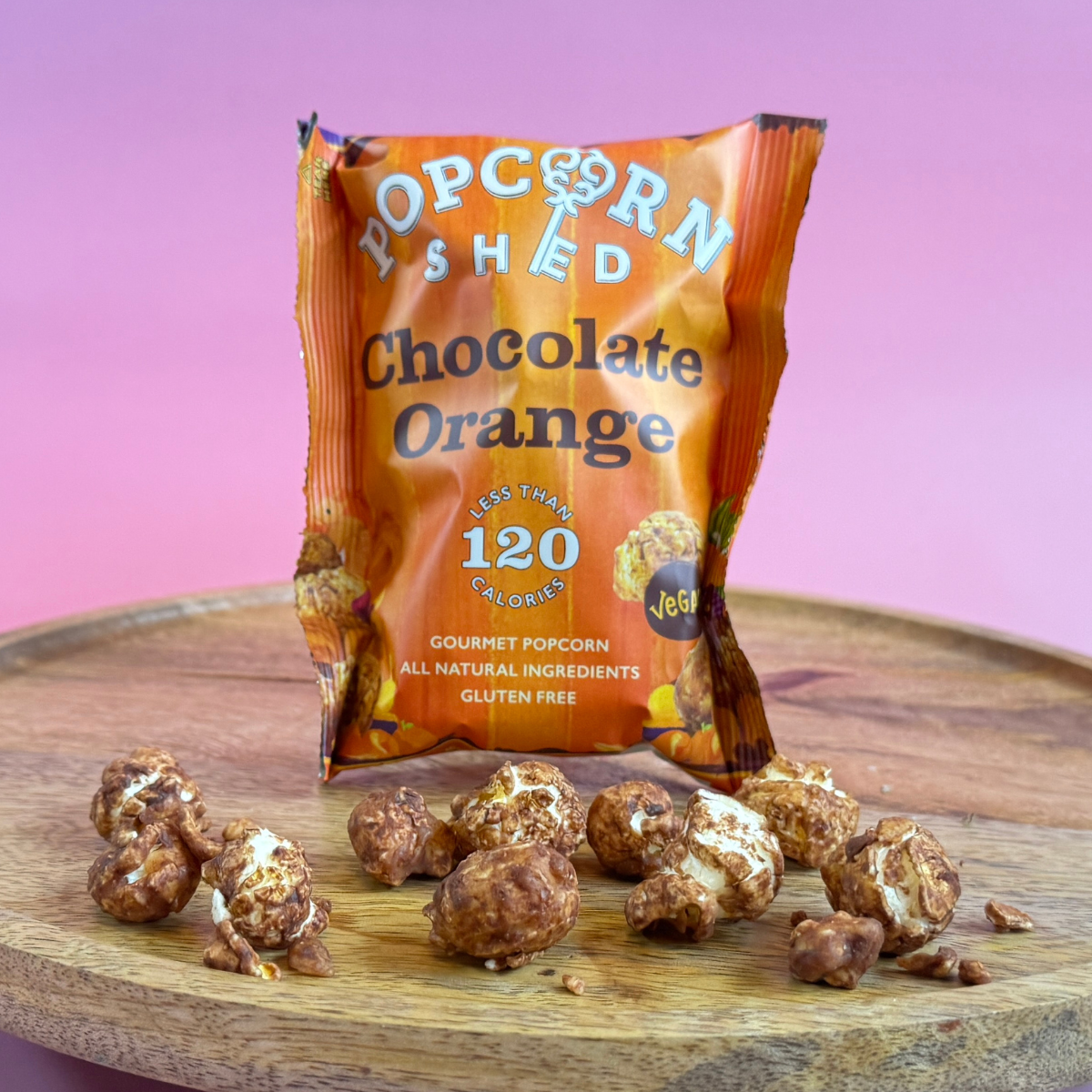 Vegan Chocolate Orange Caramel Popcorn | Dark Chocolate Gourmet Snac - Pockets of Bliss