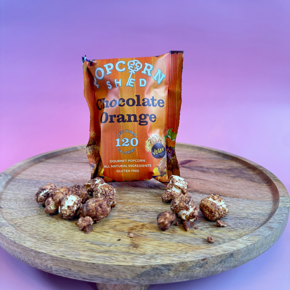 Vegan Chocolate Orange Caramel Popcorn | Dark Chocolate Gourmet Snac - Pockets of Bliss