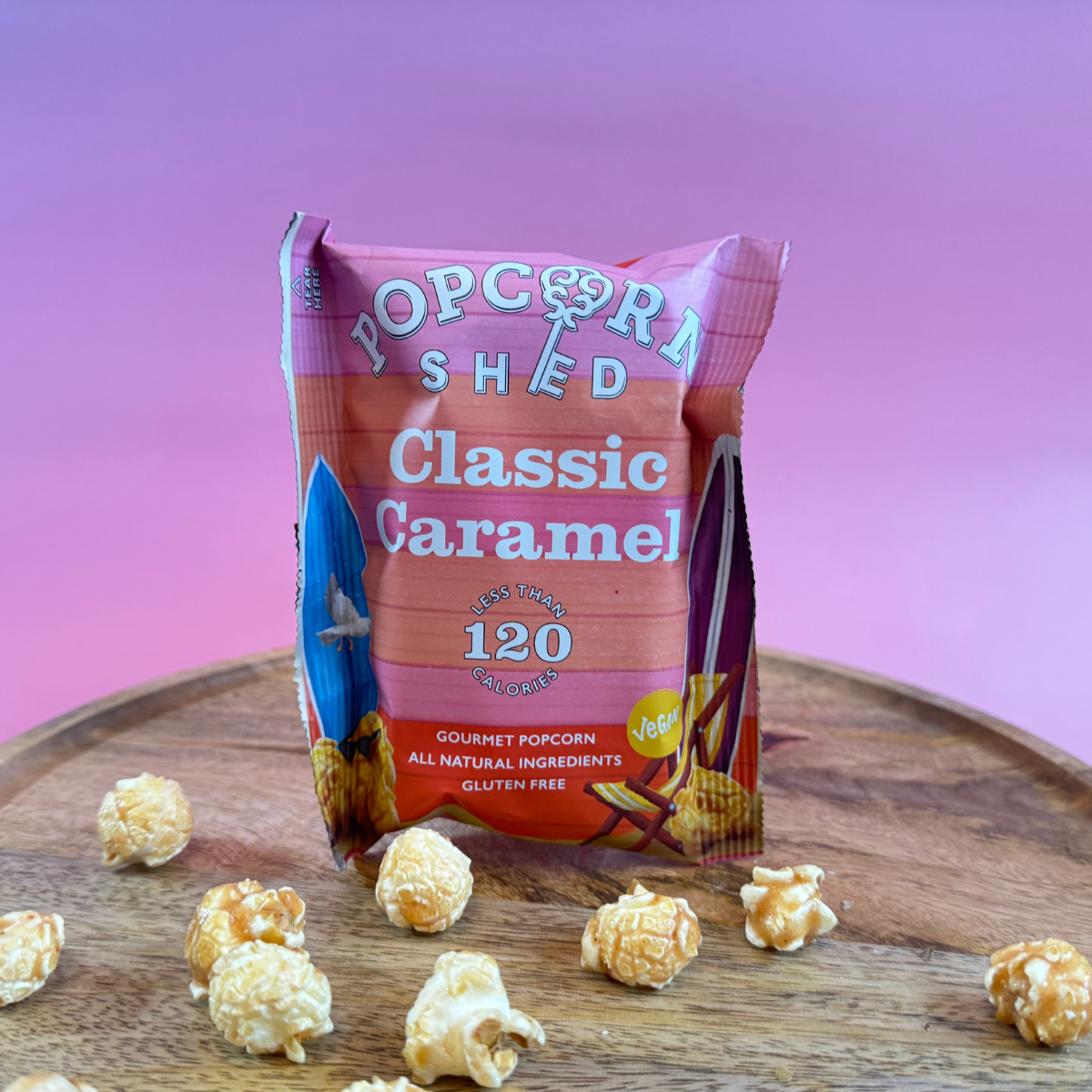 Vegan Classic Caramel Popcorn | Handmade Gourmet Snack Packs - Pockets of Bliss