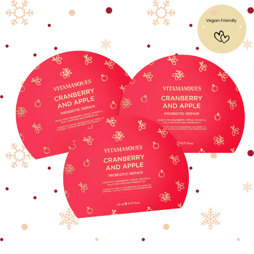Vitamasques Cranberry & Apple Sheet Face Mask - Pockets of Bliss