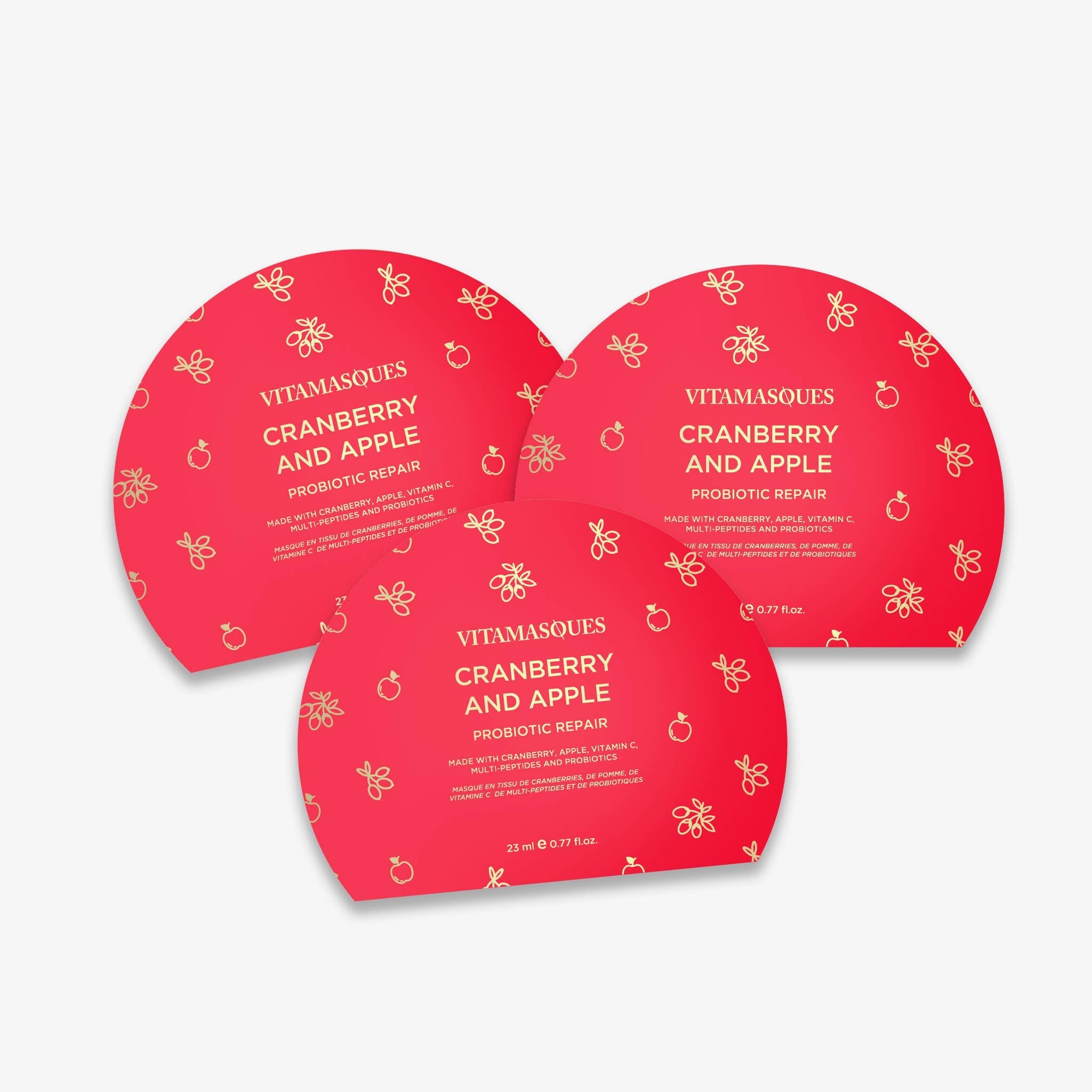 Vitamasques Cranberry & Apple Sheet Face Mask - Pockets of Bliss
